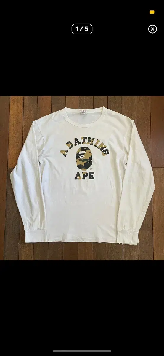 베이프 Bape 긴팔 롱슬리브 티셔츠