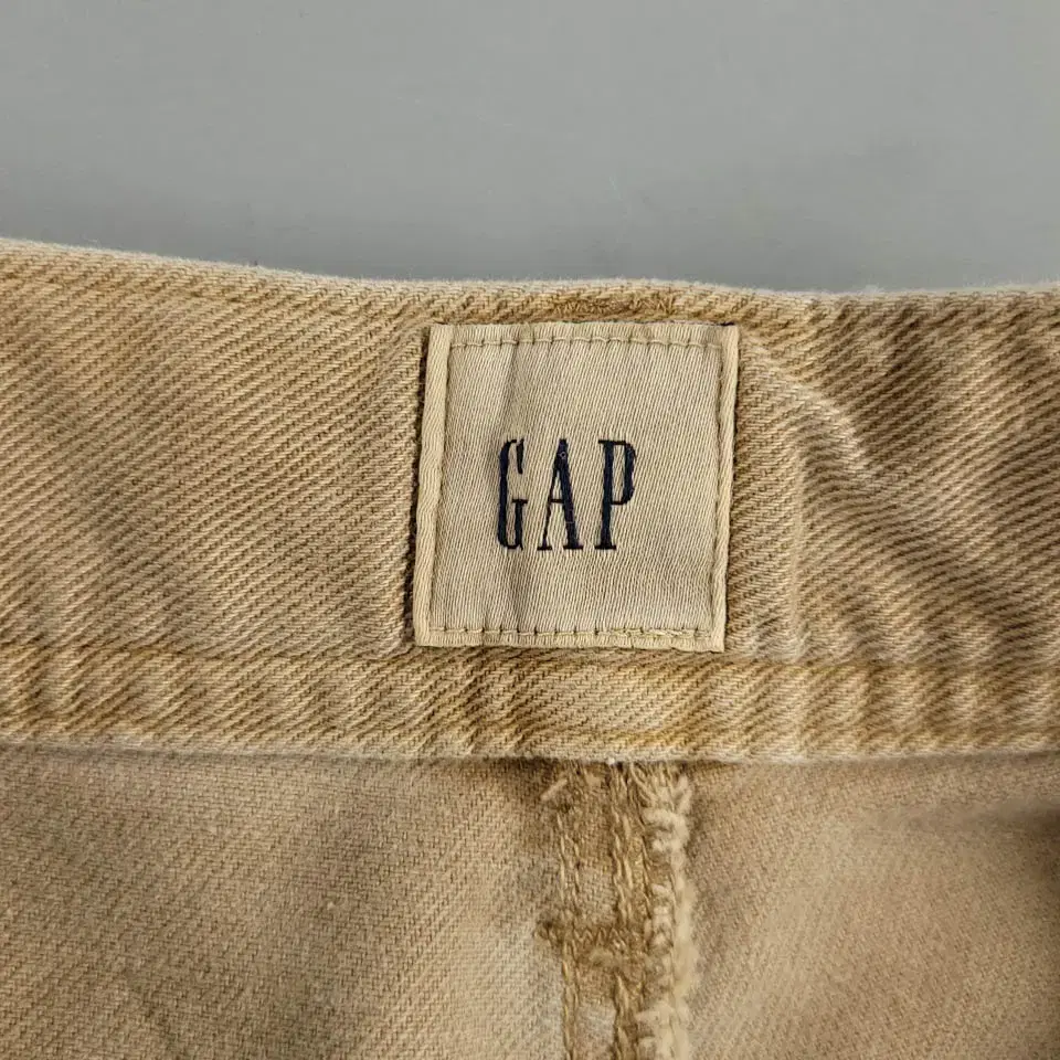 GAP 갭 베이지 하이라이즈 와이드 면바지 코튼팬츠 29