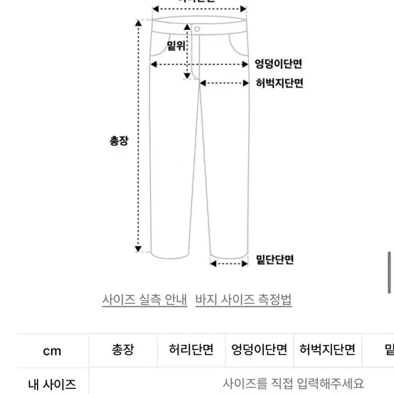 노메뉴얼 바지