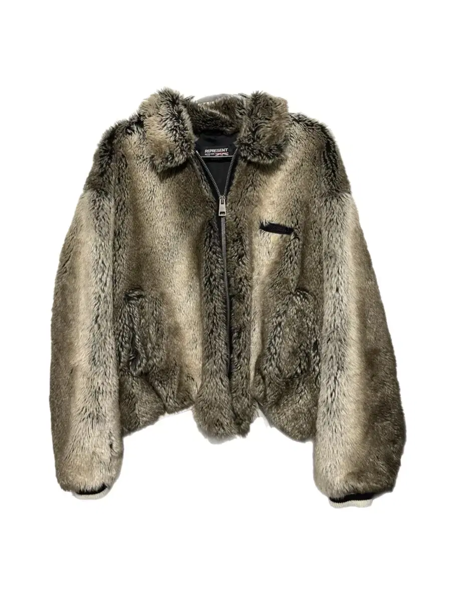 REPRESENT CIo Fox Fur Bomber Jacket