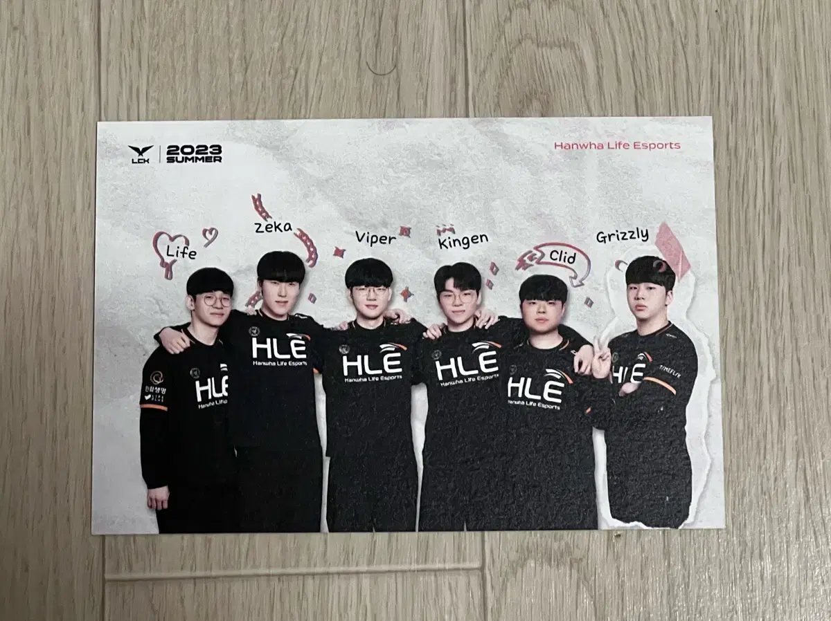 2023 LCK summer HLE Hanwha Life postcard wts!