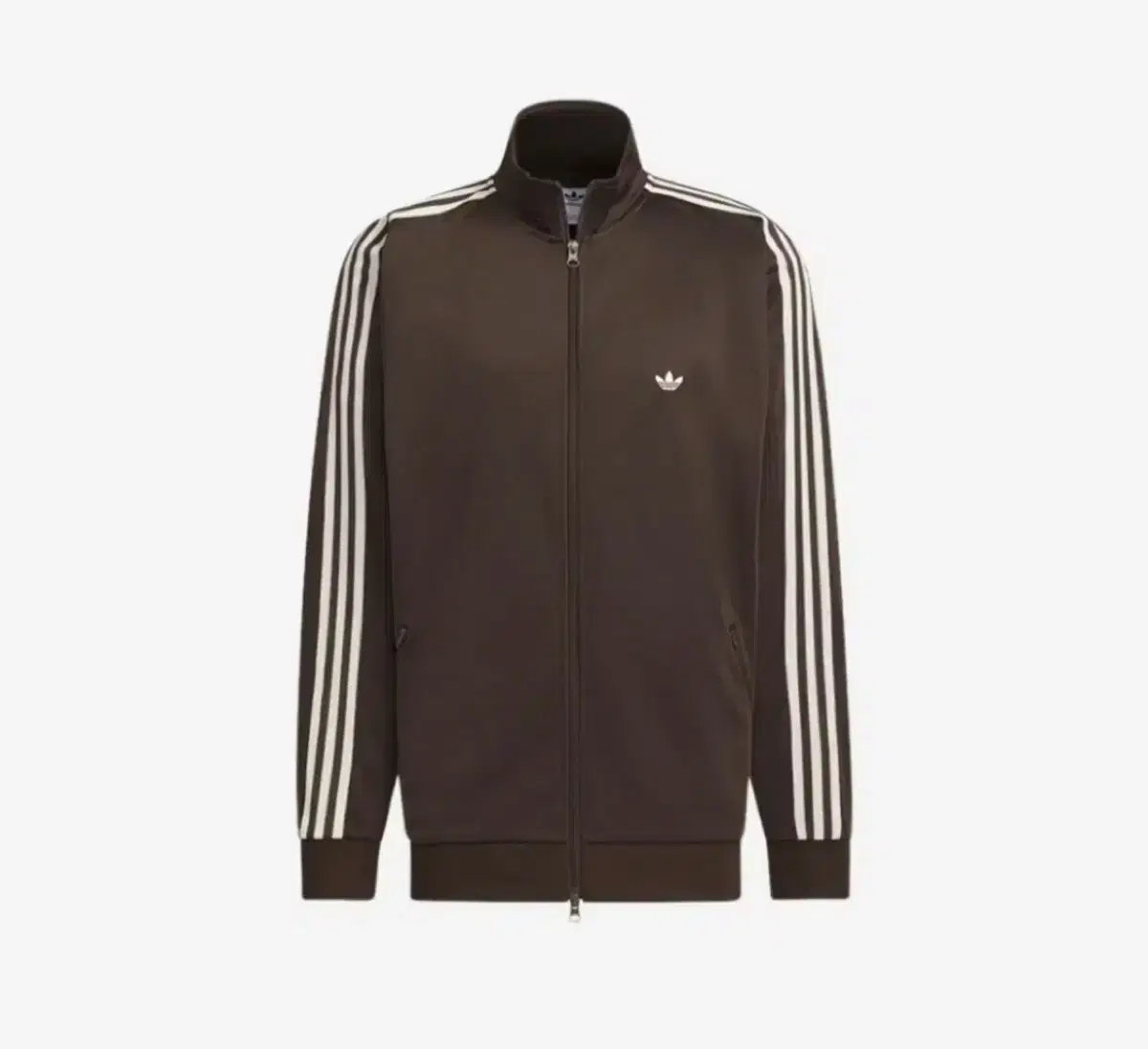 Adidas Originals Track Jacket Xen Gender Neutral Dark Brown Wonder White Jersey