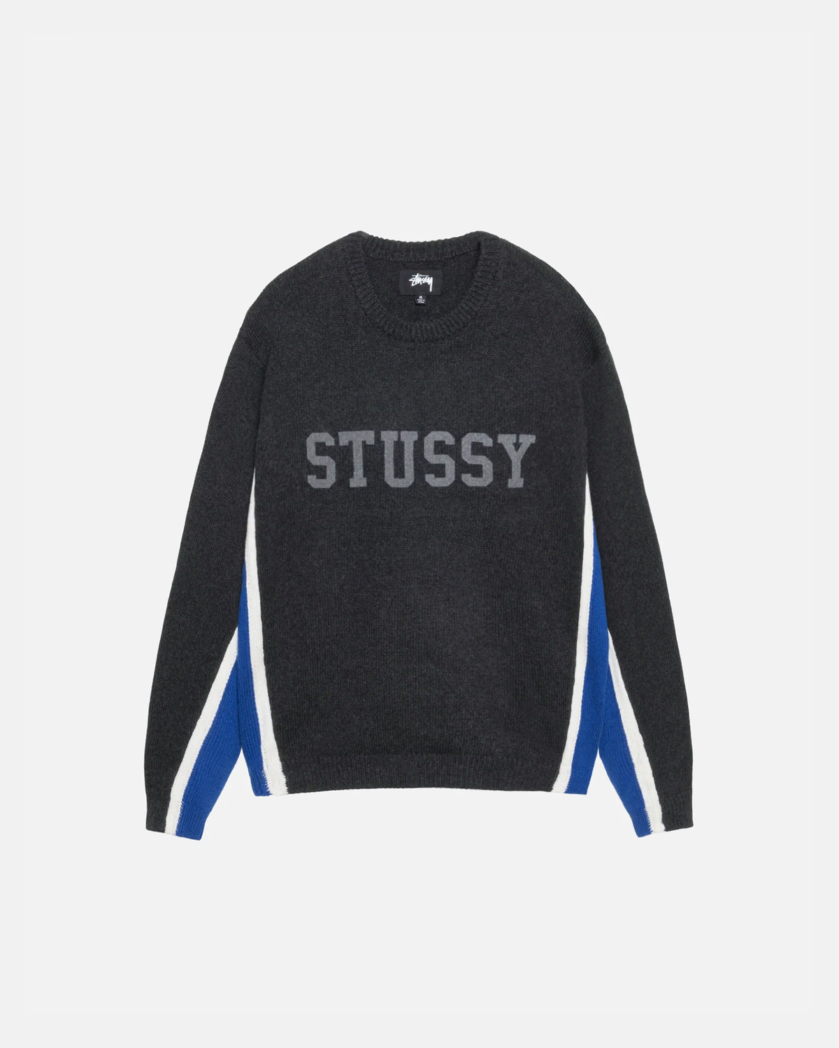 [Overseas] Stussy Contrast Stripe Crewneck Knit 24FW