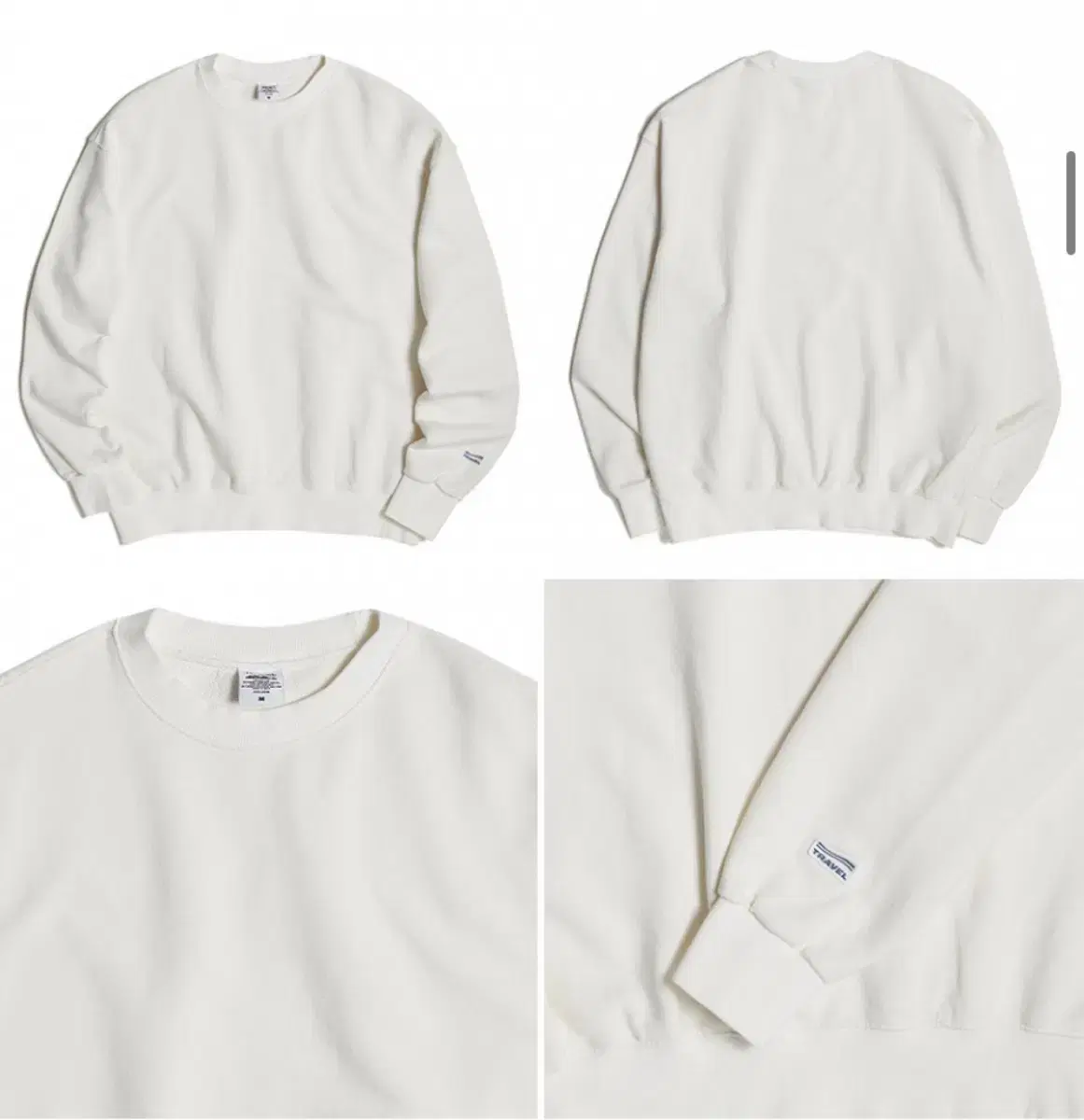 Traveler Pigment Sweatshirt White (XL)