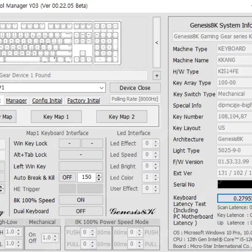 쉘비 WK 화이트 제네시스 8k Genesis 8k 개인 빌드작 (인하)