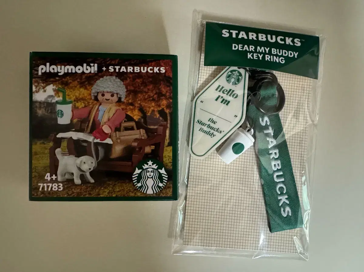 Starbucks Playmobil Mary + Keyring