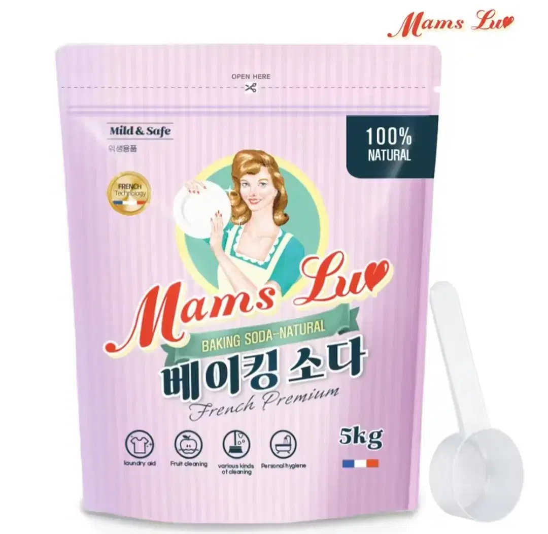 번개최저가 맘스럽베이킹소다 5KG+스푼 4900원