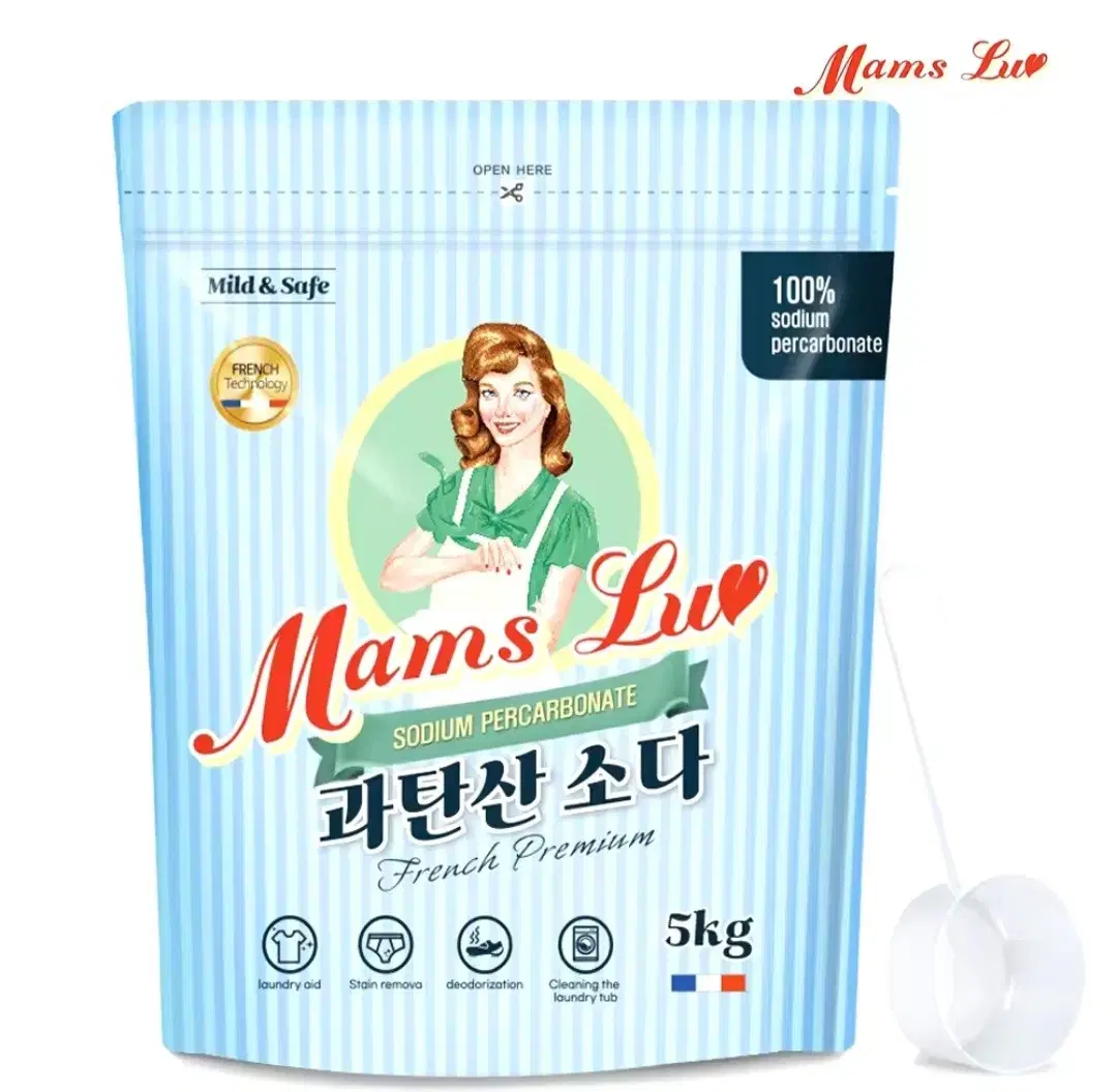 번개최저가 맘스럽과탄산소다5KG+스푼 6490원