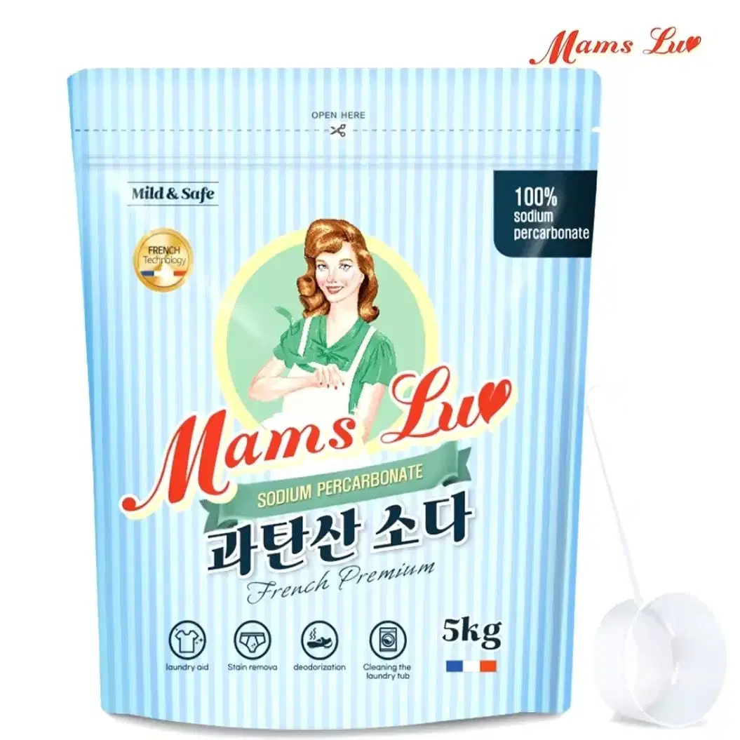 번개최저가 맘스럽과탄산소다5KG+스푼 7390원