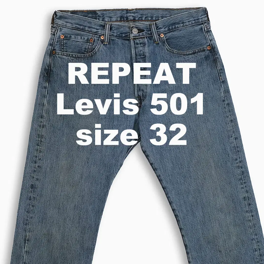 Vintage Levi's 501 Mid Blue 32 Inch LV50133314