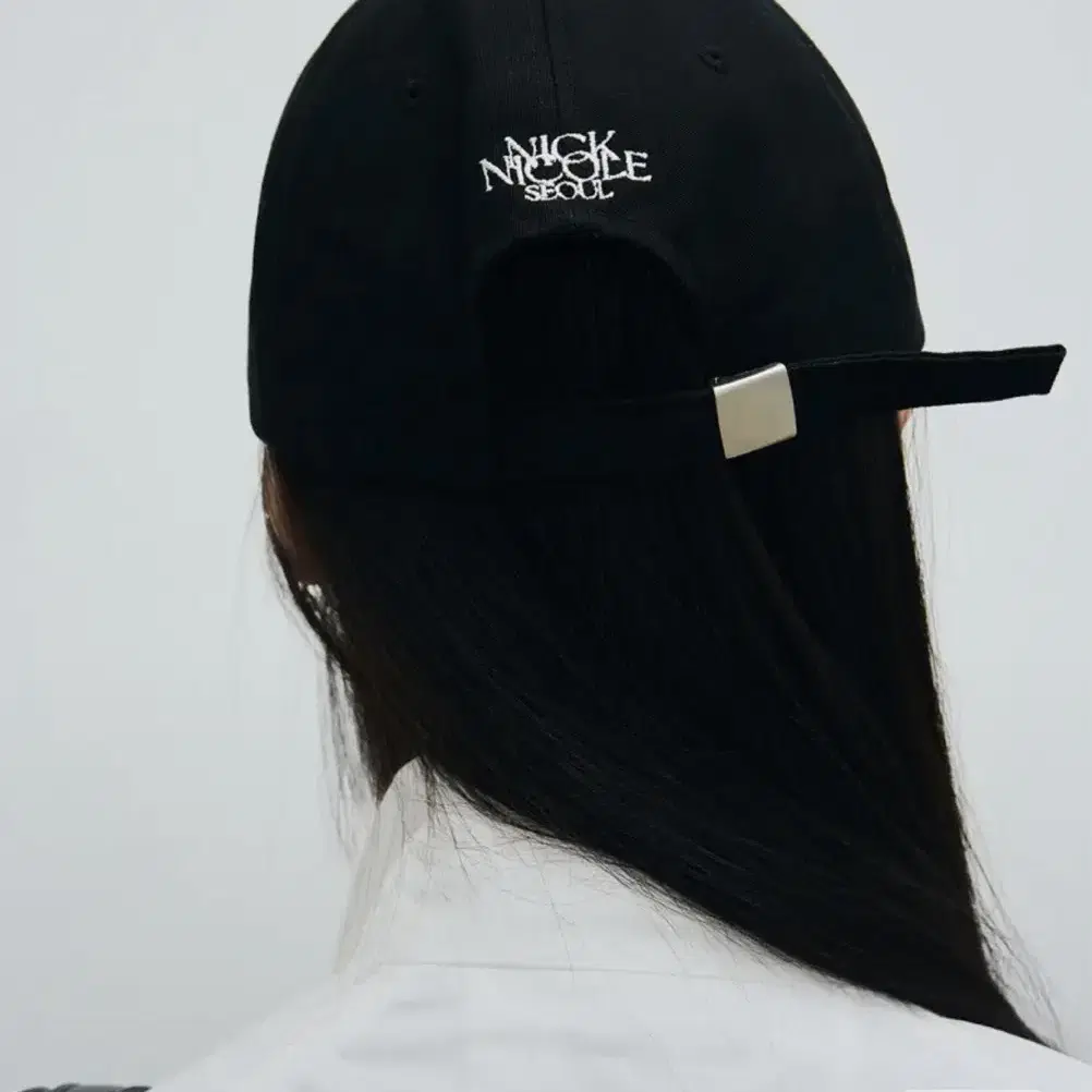 닉앤니콜 NICOLE SEOUL CIRCLE BALL CAP_BLACK