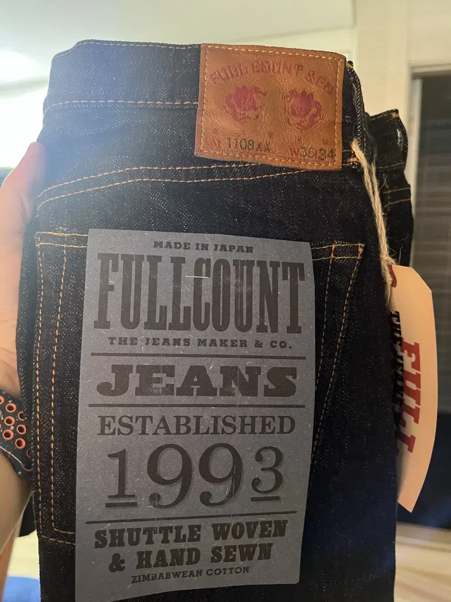 Full Count 1108 Selvedge Jeans Size 36