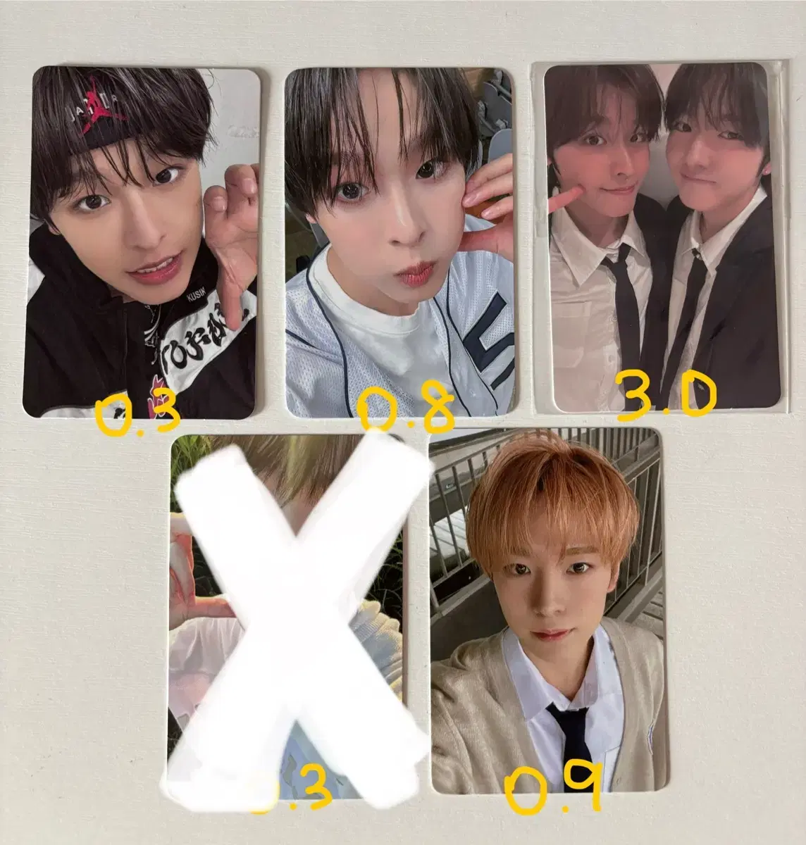 NCT Wish photocard unreleased photocard ld sion riku Sakuya Jaehee Uushi pop up Unit Photocard