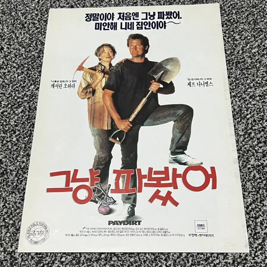 영화 그냥파봤어(1995) 전단지