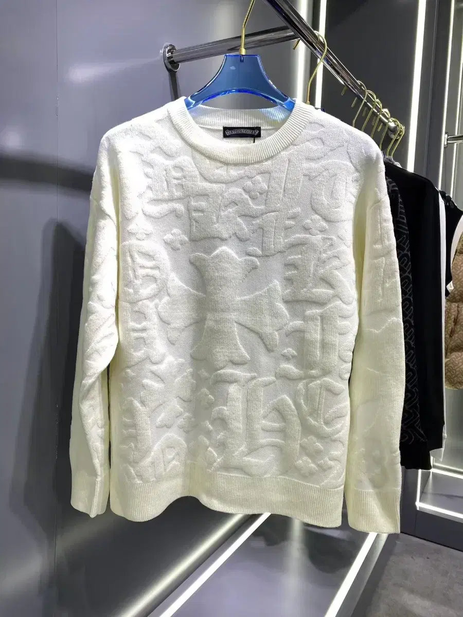 Chrome Hearts White Background Sweater M