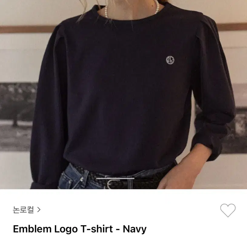 논로컬 Emblem logo 티셔츠 블랙