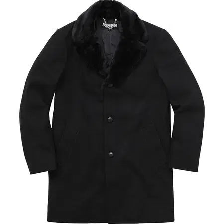 [M] 슈프림 퍼 트윗 코트 | Supreme Fur Tweed Coat