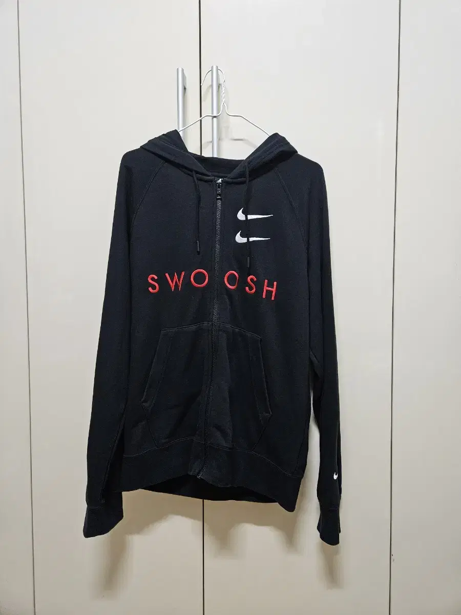 Nike Double Swoosh Back Big Logo Hoodie Zip Up Authentic (Brand New)