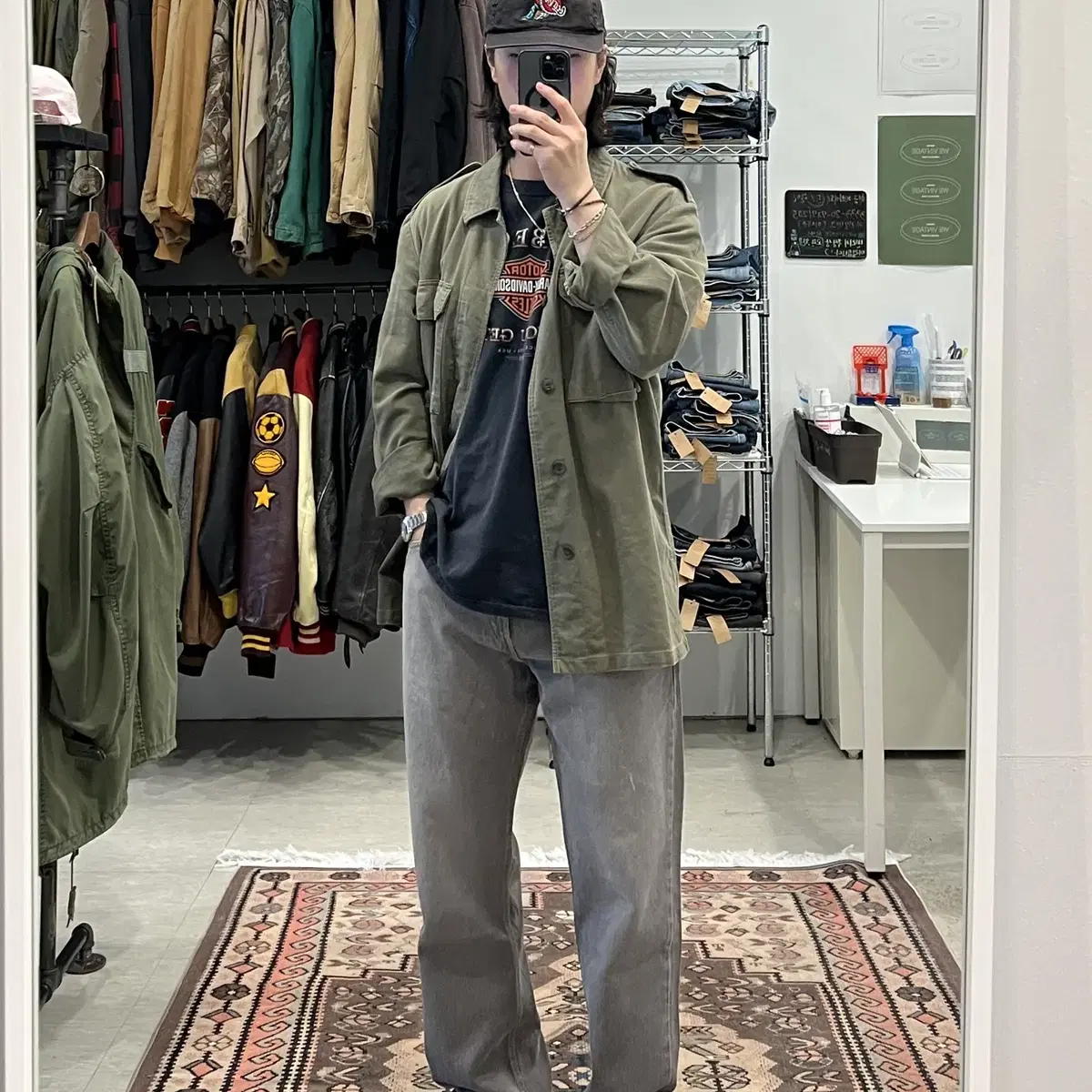 00s Levis 리바이스 505 흑청 데님 팬츠