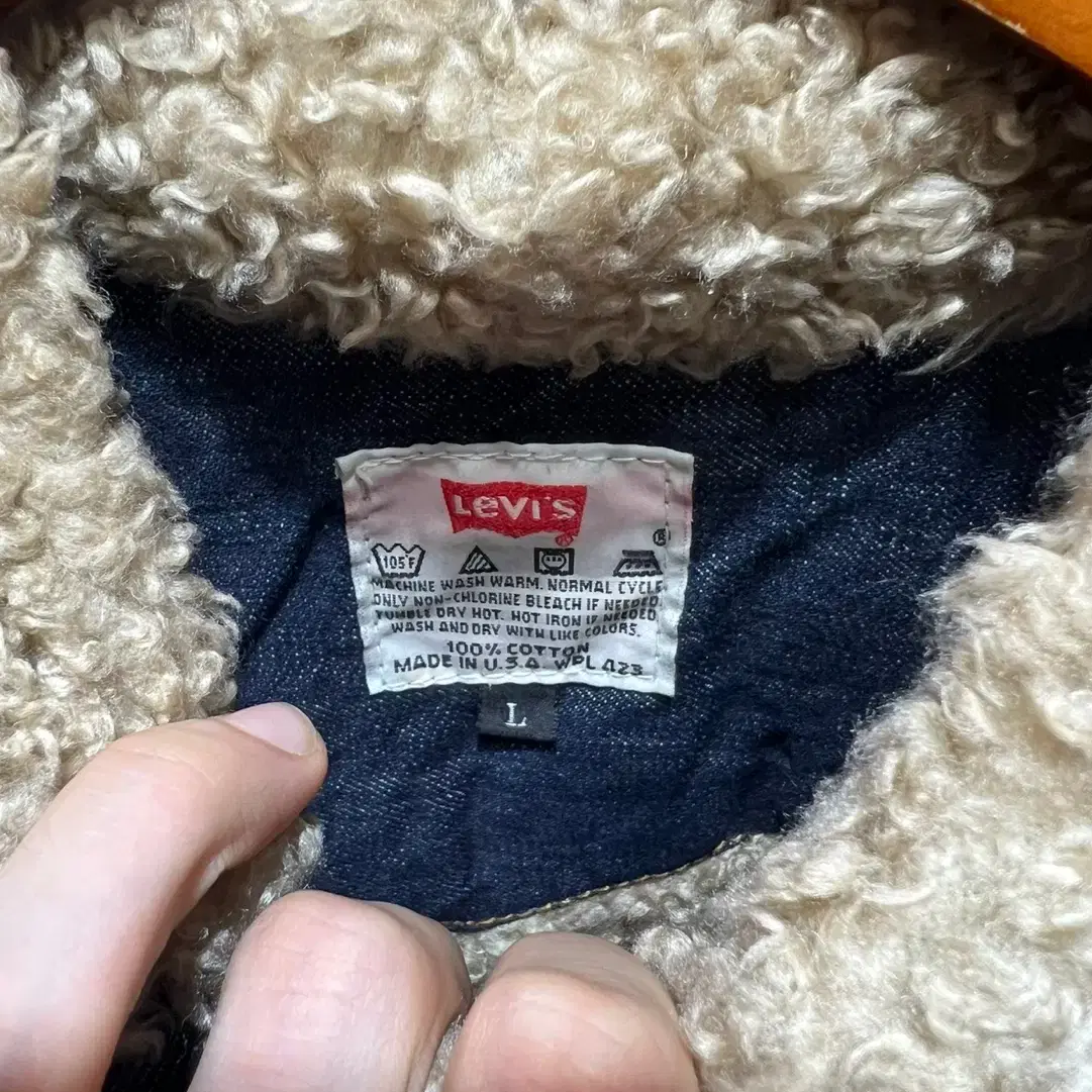 [택포] LEVI'S TYPE-1 쉐르파 진청 자켓