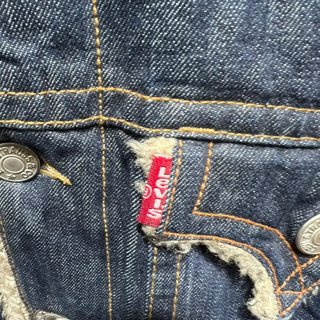 [택포] LEVI'S TYPE-1 쉐르파 진청 자켓