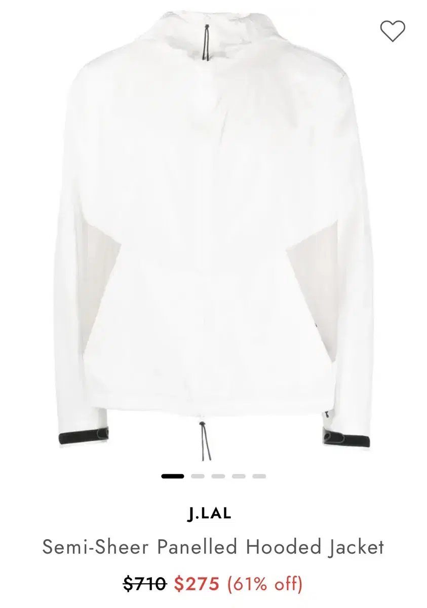 Jlal J.lal panel hooded jacket L 팝니다