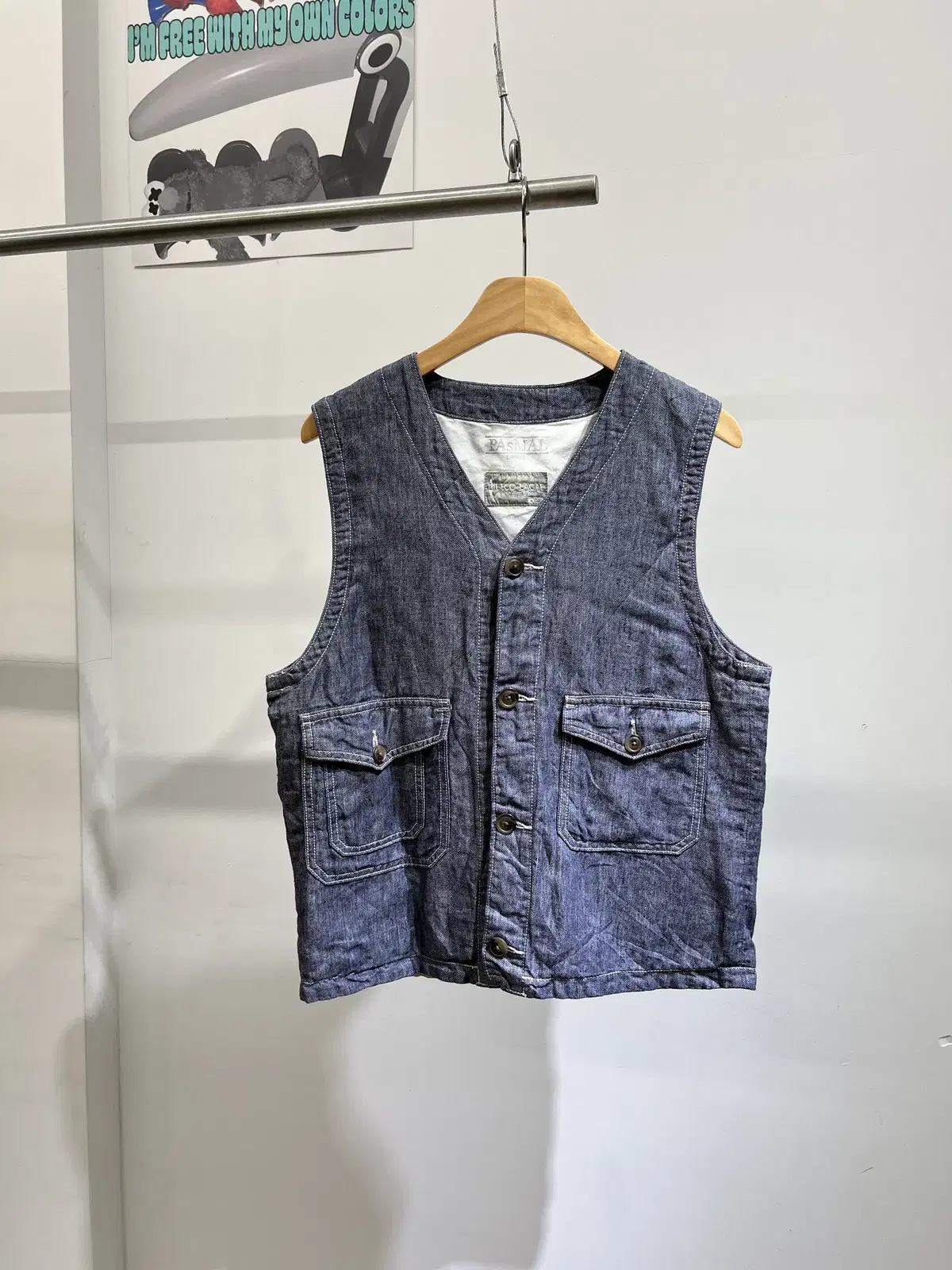 PASMAL Denim Vest (Made in Japan)