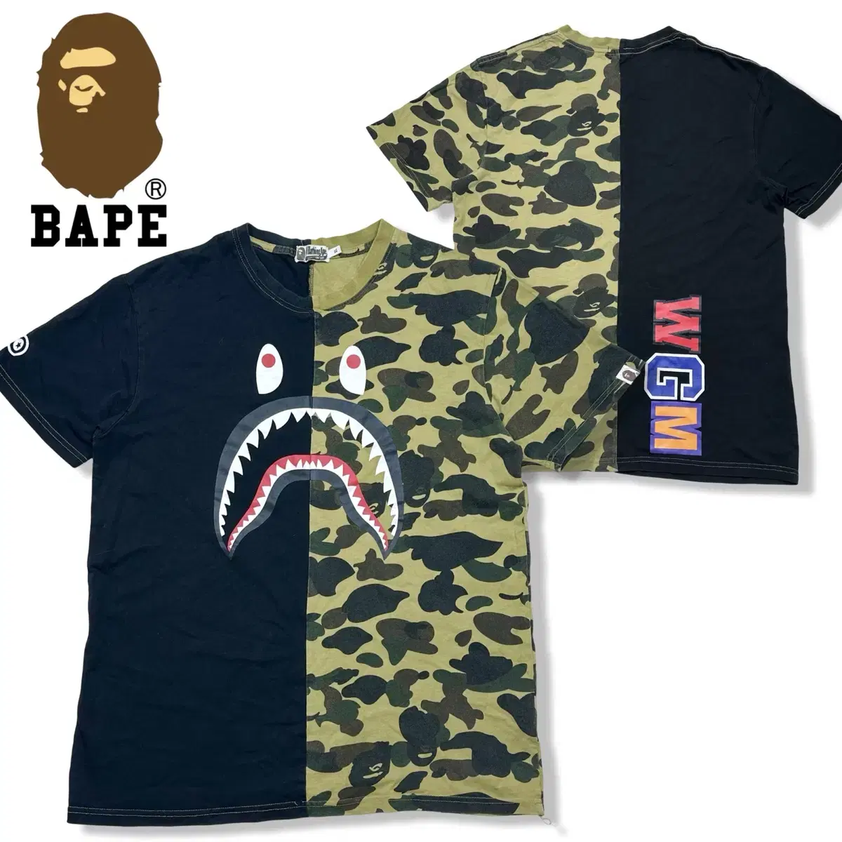 XL Vape Shark Printed Black Camo Vahn Tee