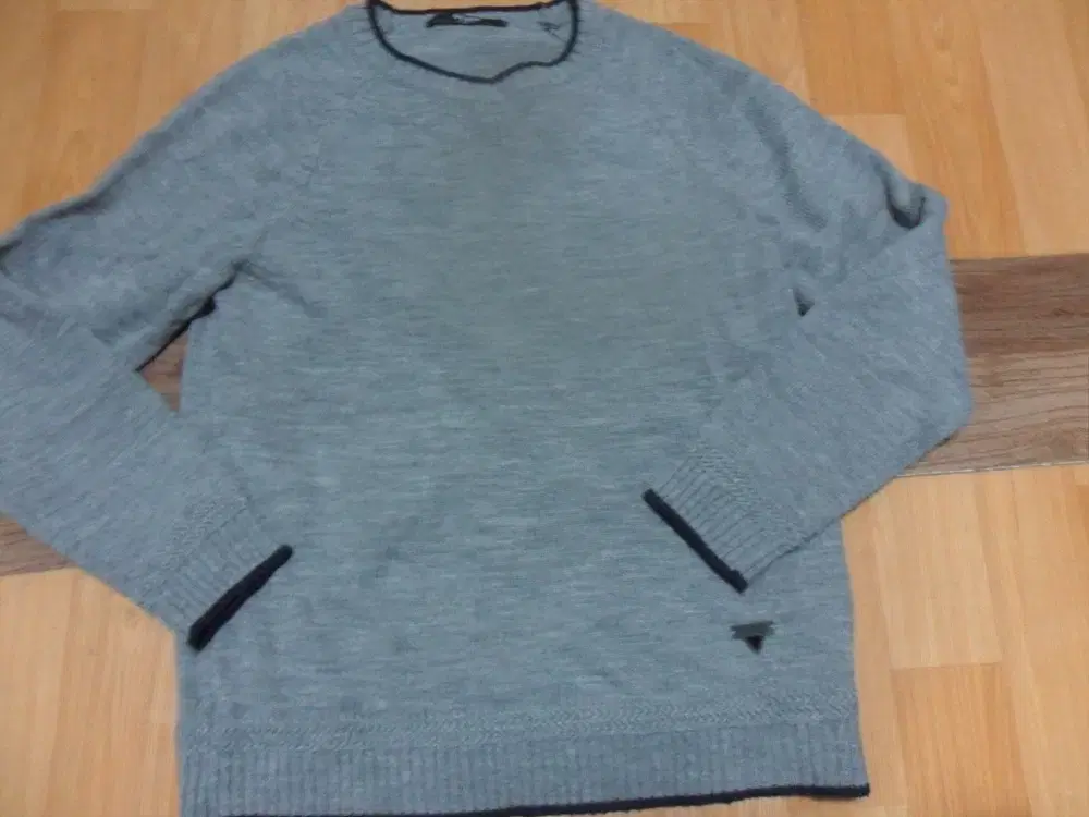 6,000Kuje Gess Men's Long Sleeve Round Knit Sweater Gu-1