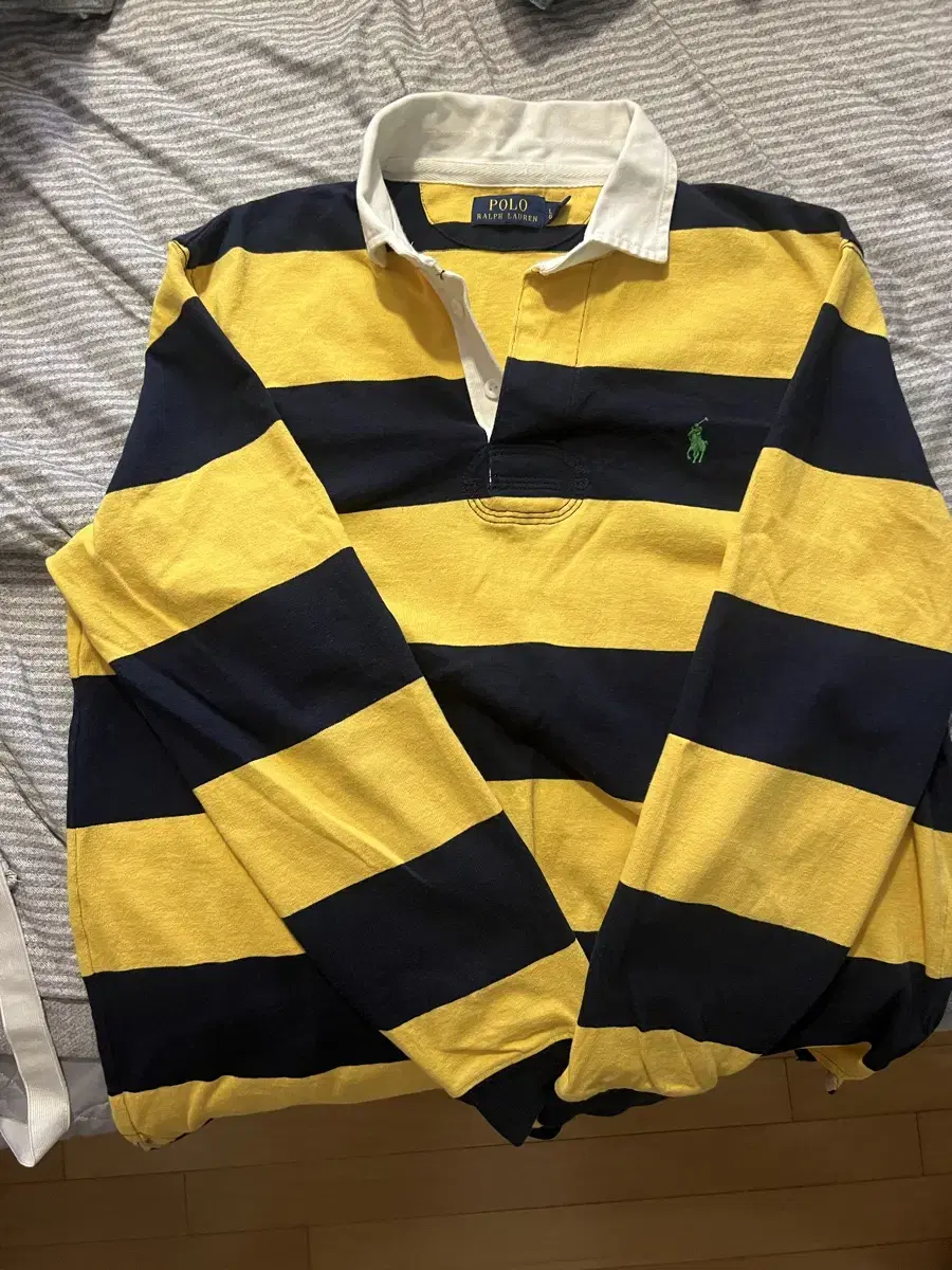 Polo Stripe Rugby Tee L