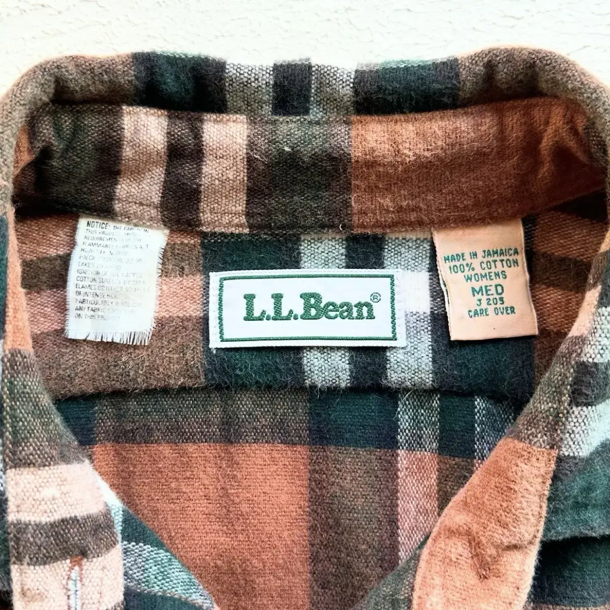 LLBEAN 체크 셔츠