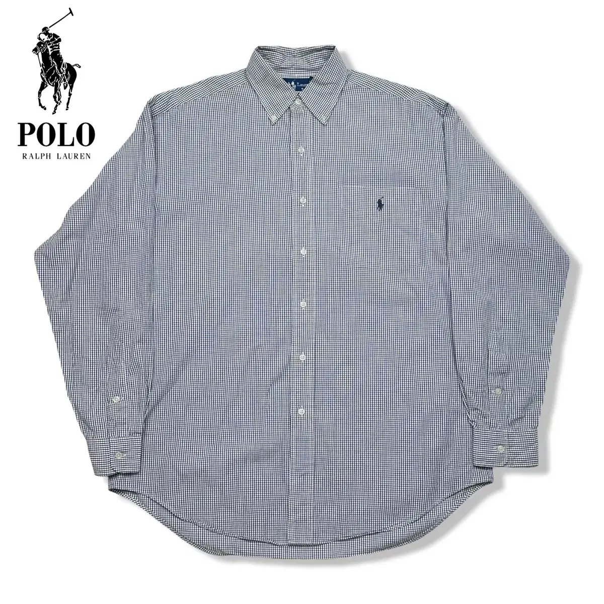 M 90s Polo Ralph Lauren Blair Fit Check Shirt