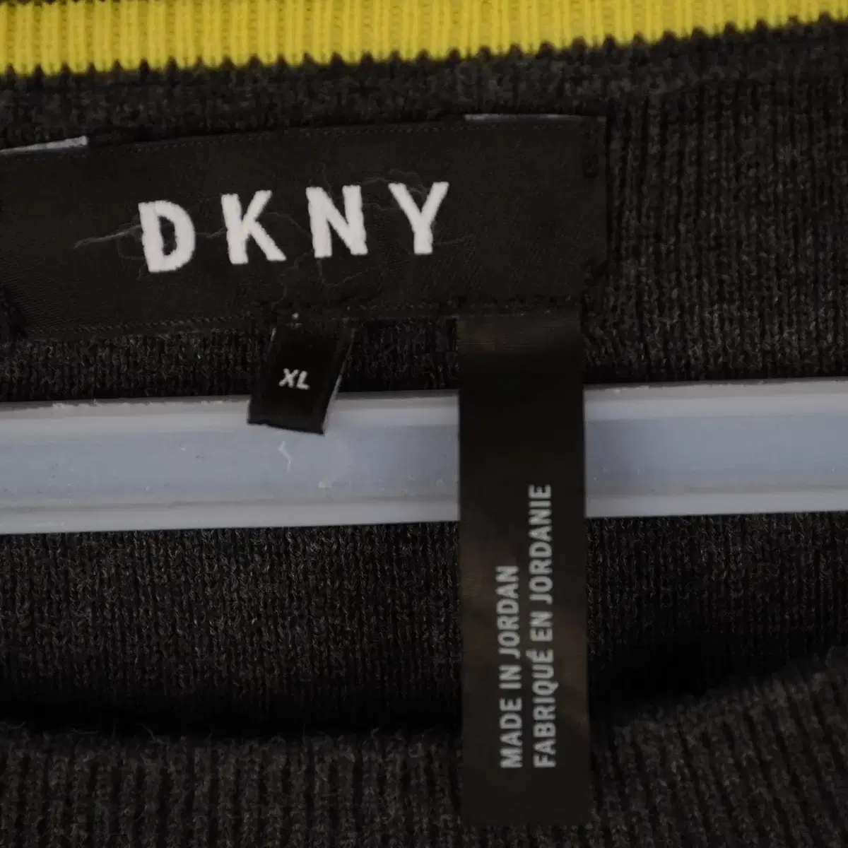 DKNY 루즈핏 라운드 니트 남성XL 면 NG10379