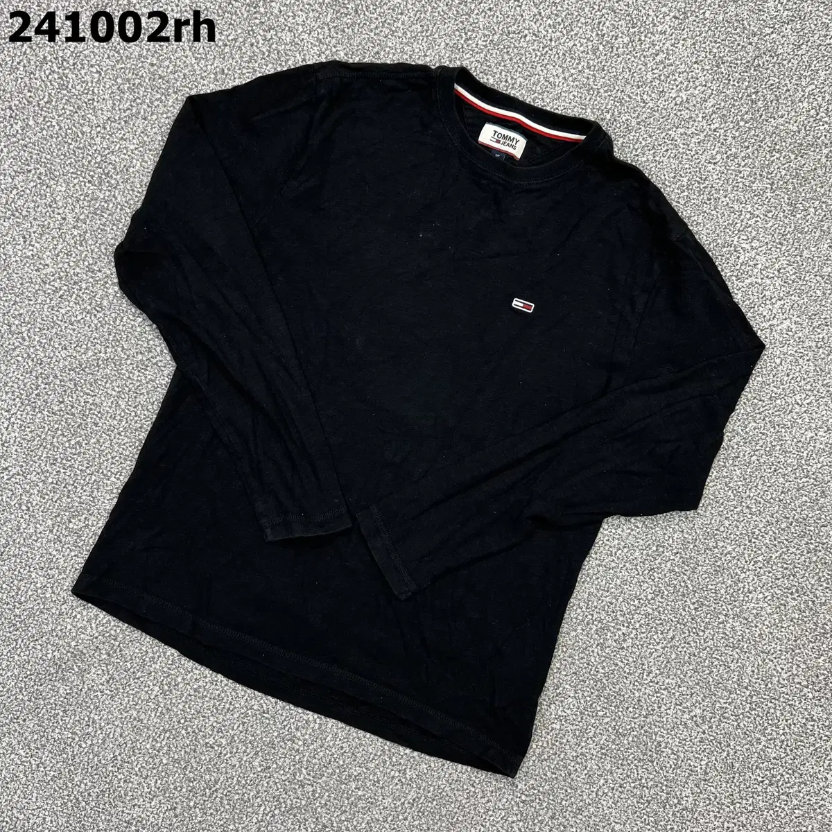 [S] Tommy Hilfiger Long Sleeve T-Shirt Black 1003RH