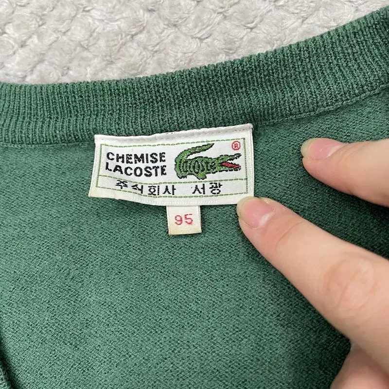 95 LACOSTE SWEATERS 라코스테 체크 니트