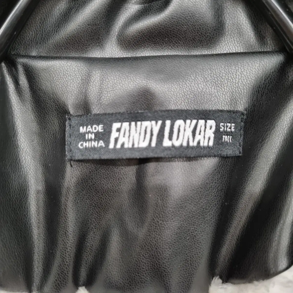 [여성66 size] FANDY LOKAR 기모 레더 자켓