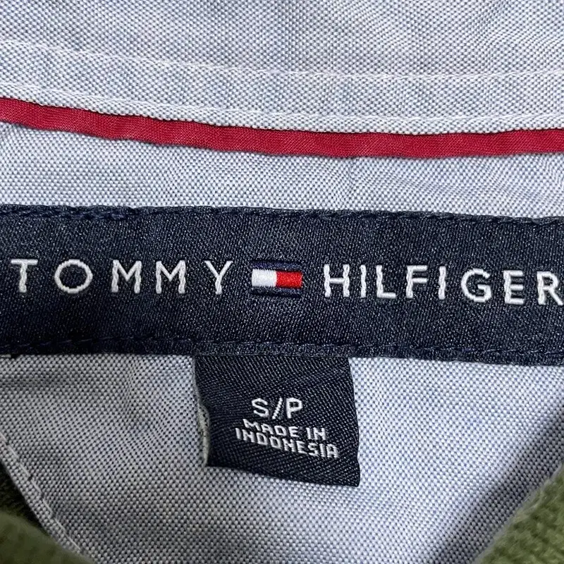 TOMMY HILFIGER 타미힐피거 스트라이프 카라티