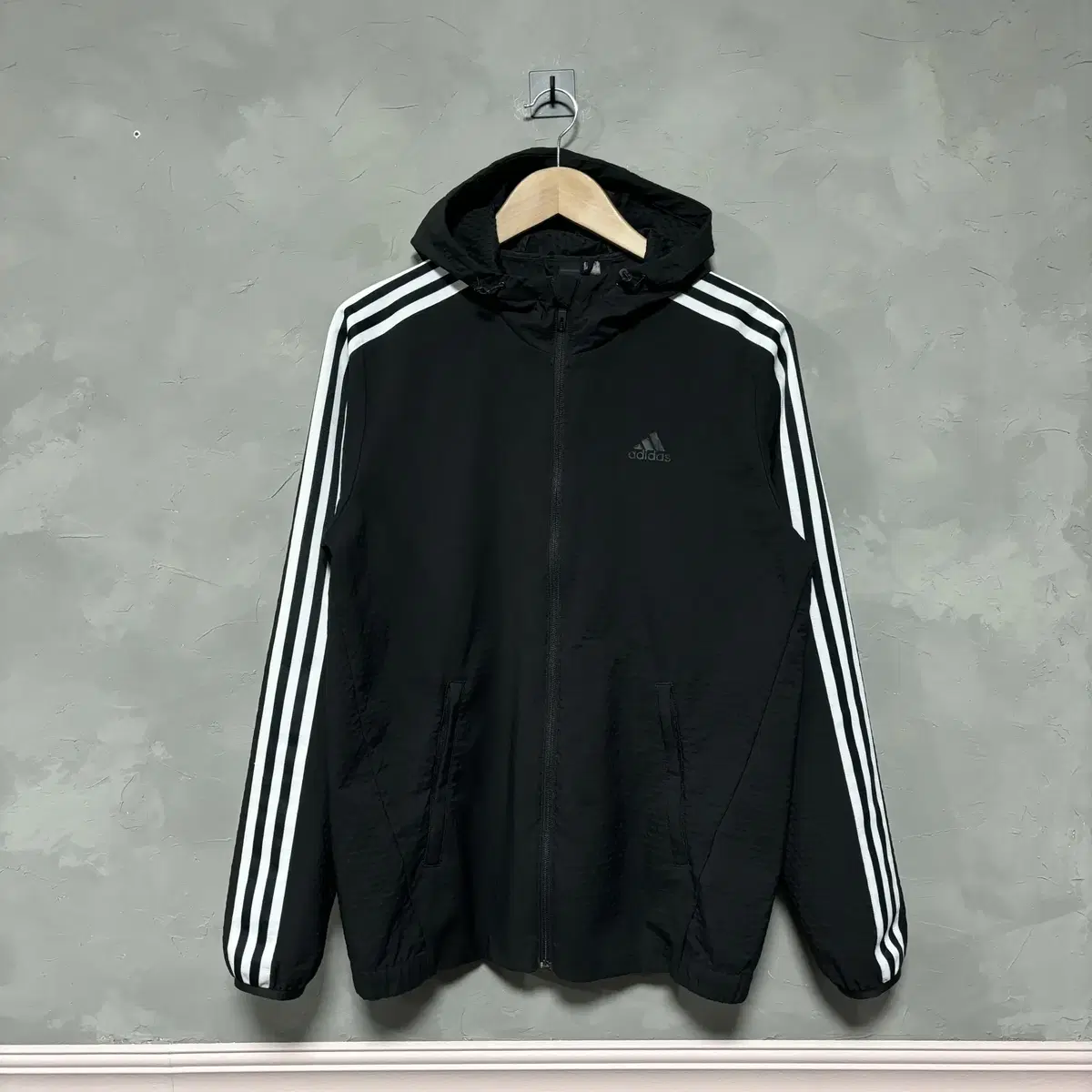 adidas Tracktop Functional Windbreaker Black