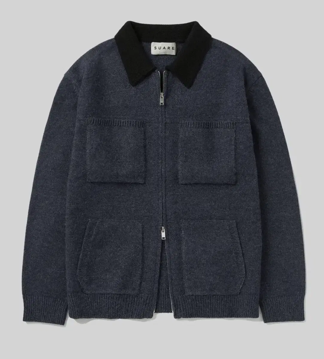 Sua Detroit Knit Work Jacket Navy L