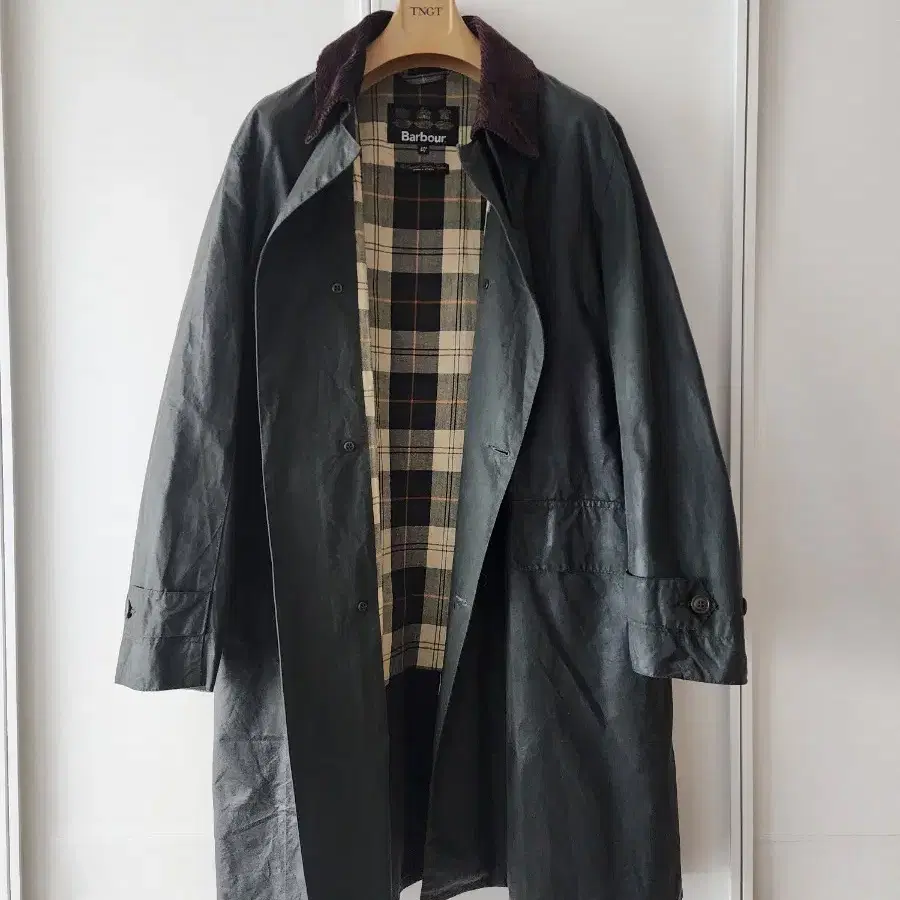 (특A급) 바버(Barbour) 헤이든 오버핏 롱자켓 세이지 105