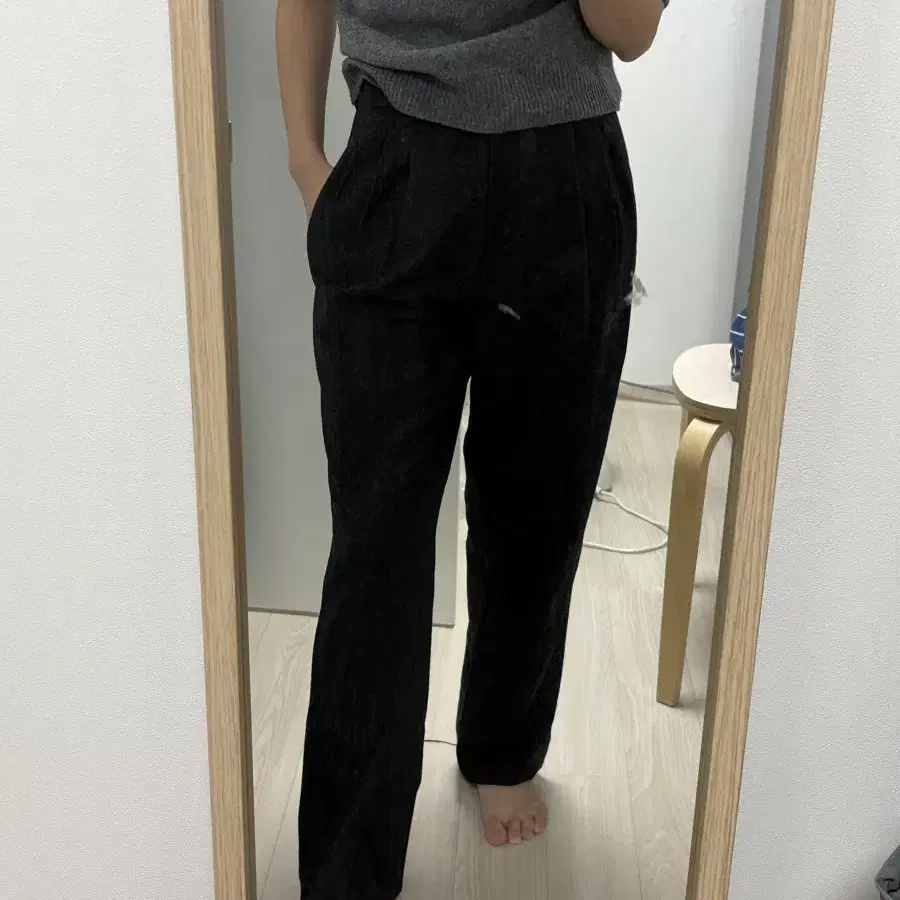 문달 울 슬랙스 wool slacks