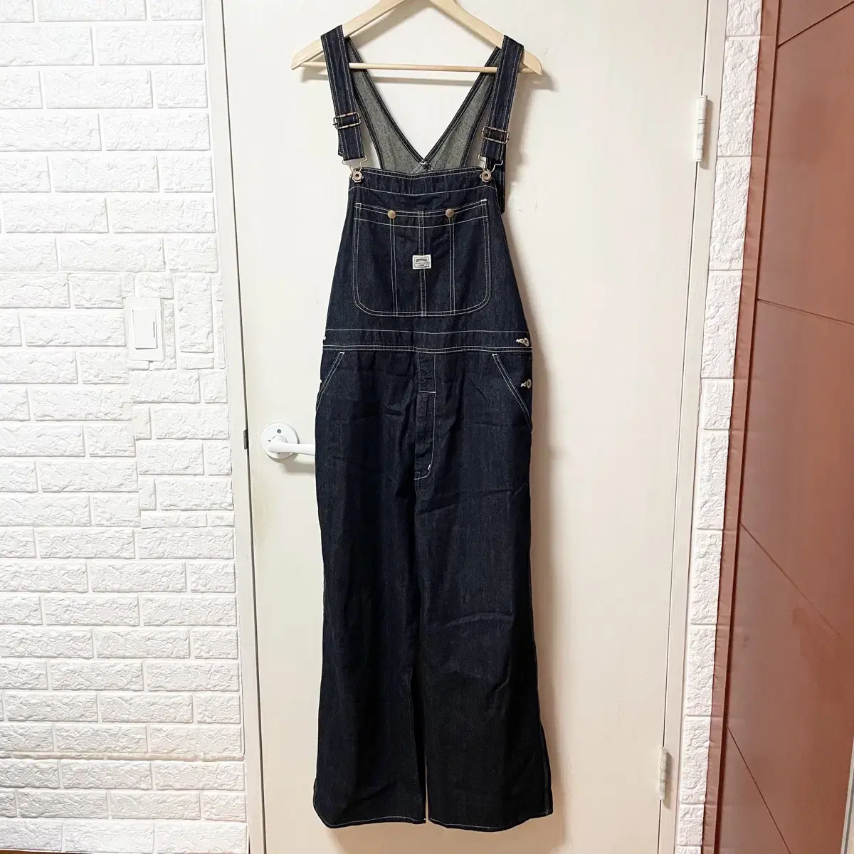 Vintage Big Zone Suzuki Wide Jumpsuit Amekaji Suspenders Overalls