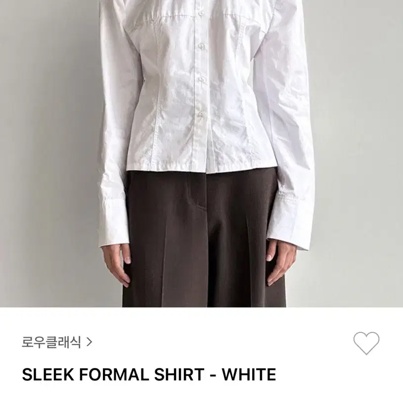 로우클래식 SLEEK FORMAL SHIRT 화이트 S사이즈