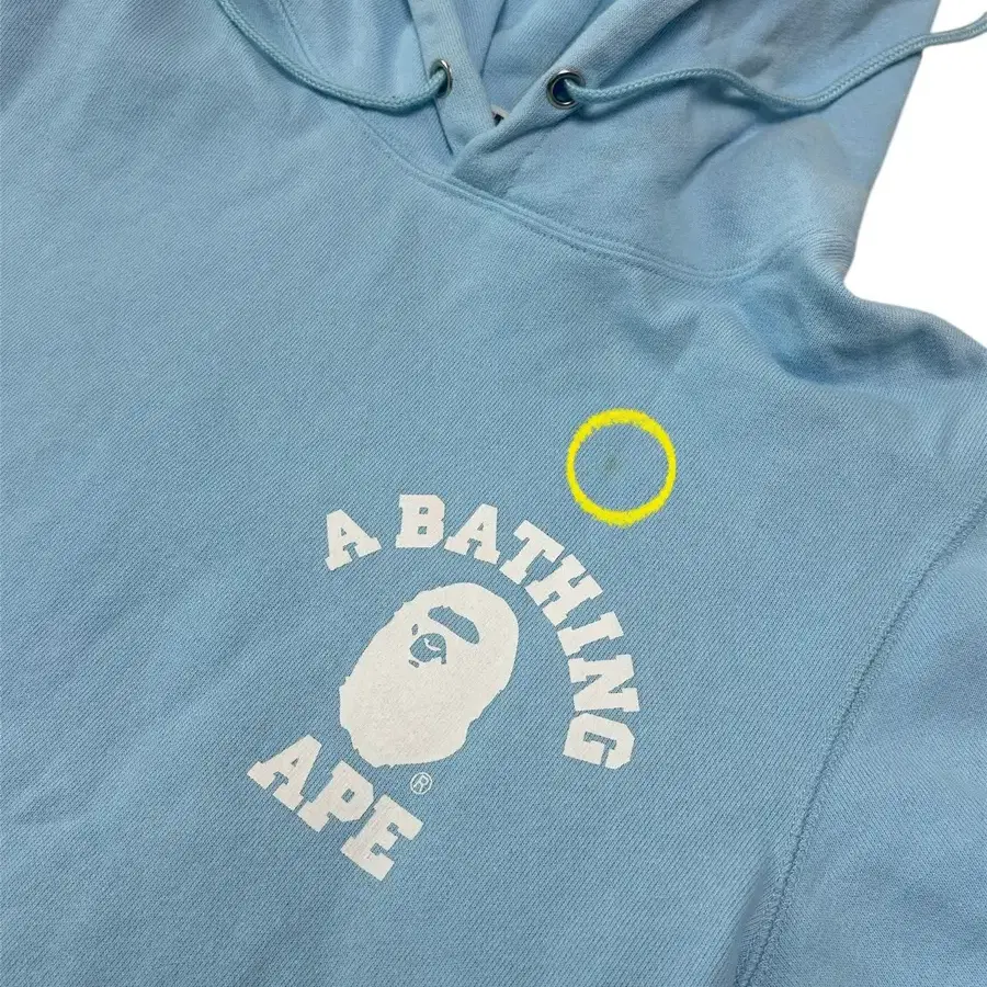 베이프 bape 스카이블루 후드티