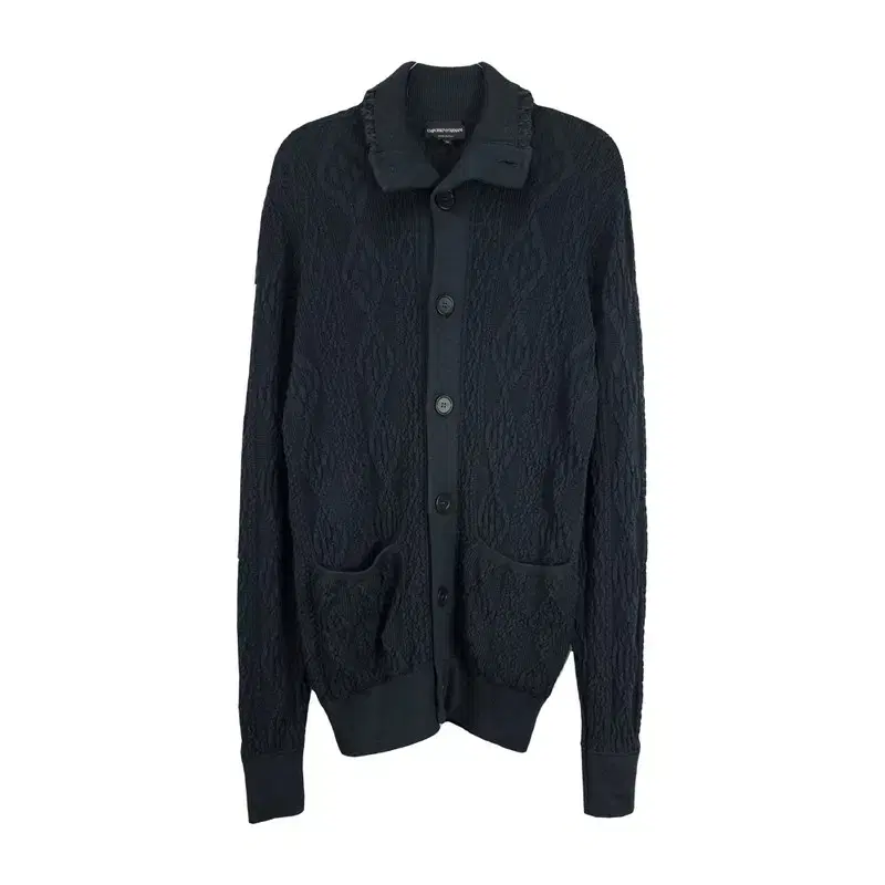 [Emporio Armani] Pleated link knit kara Cardigan P00127