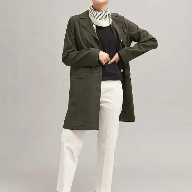 빈폴 bean pole 린넨 블렌드 자켓 여자 90사이즈