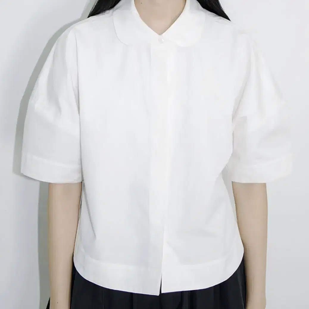 유노이아 half sleeve ballon shirt 블랙