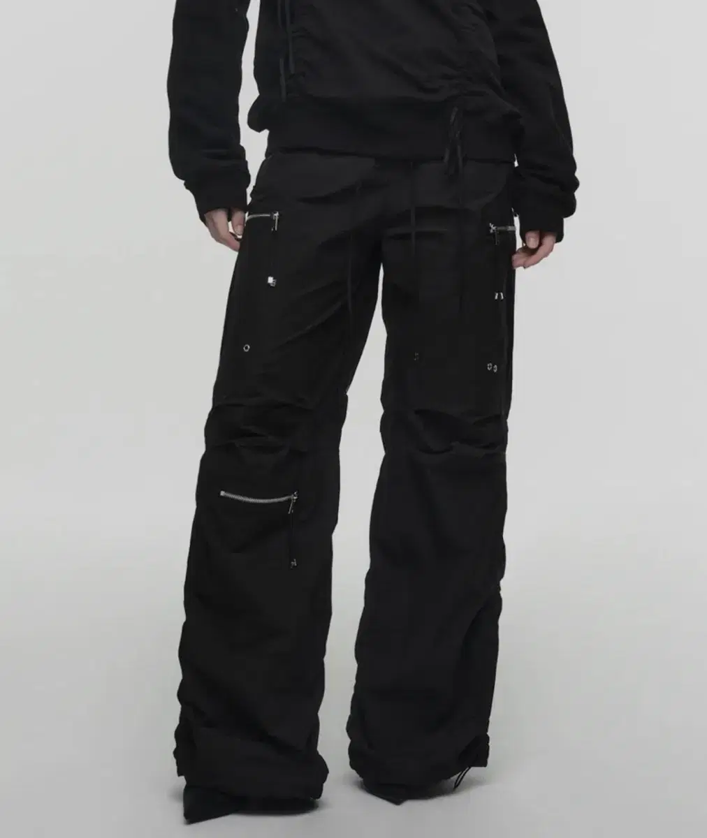 nache 나체 퍼커링 puckering jogger pants 블랙