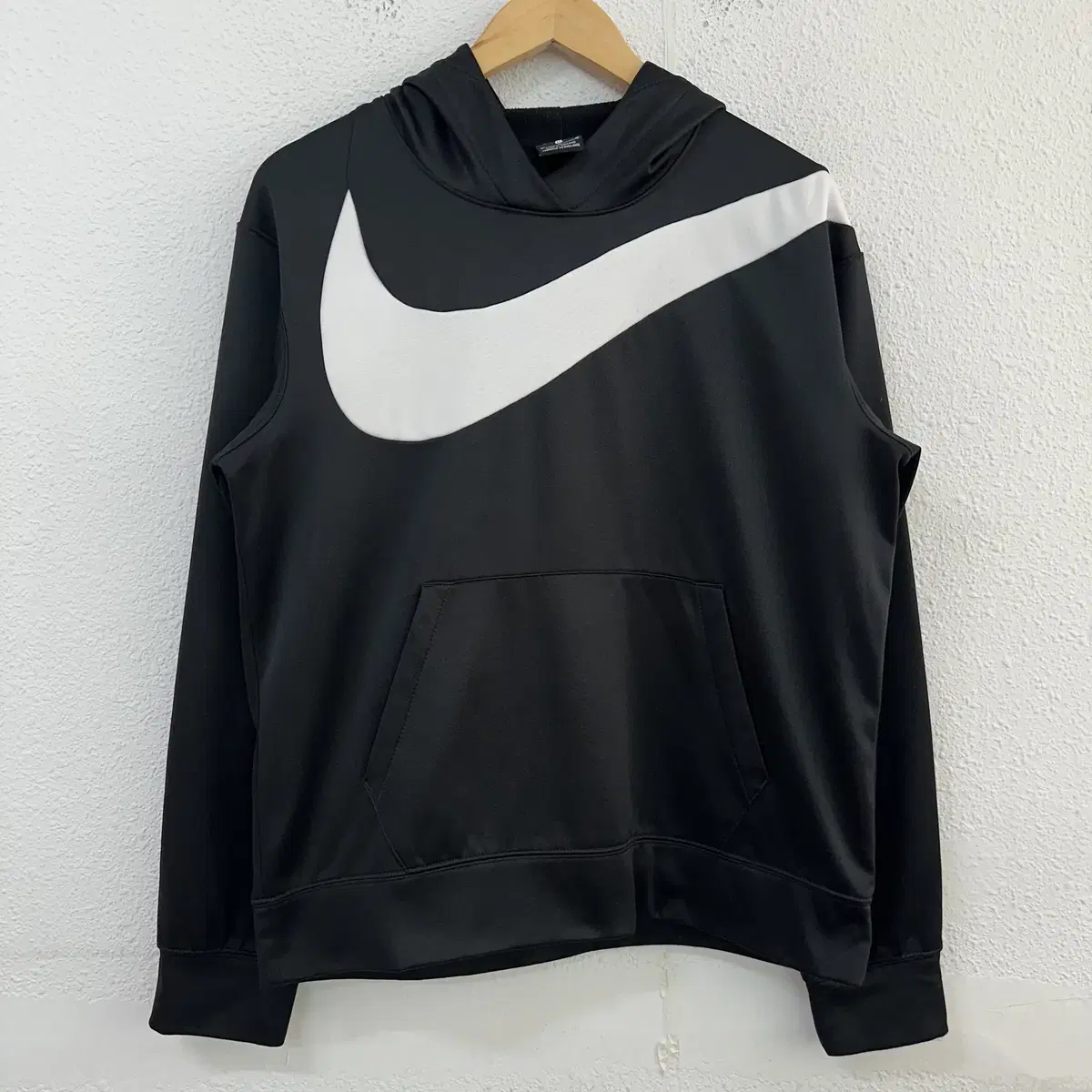 [M] Nike Big Swoosh Basketball Performance Hoodie Black 0433