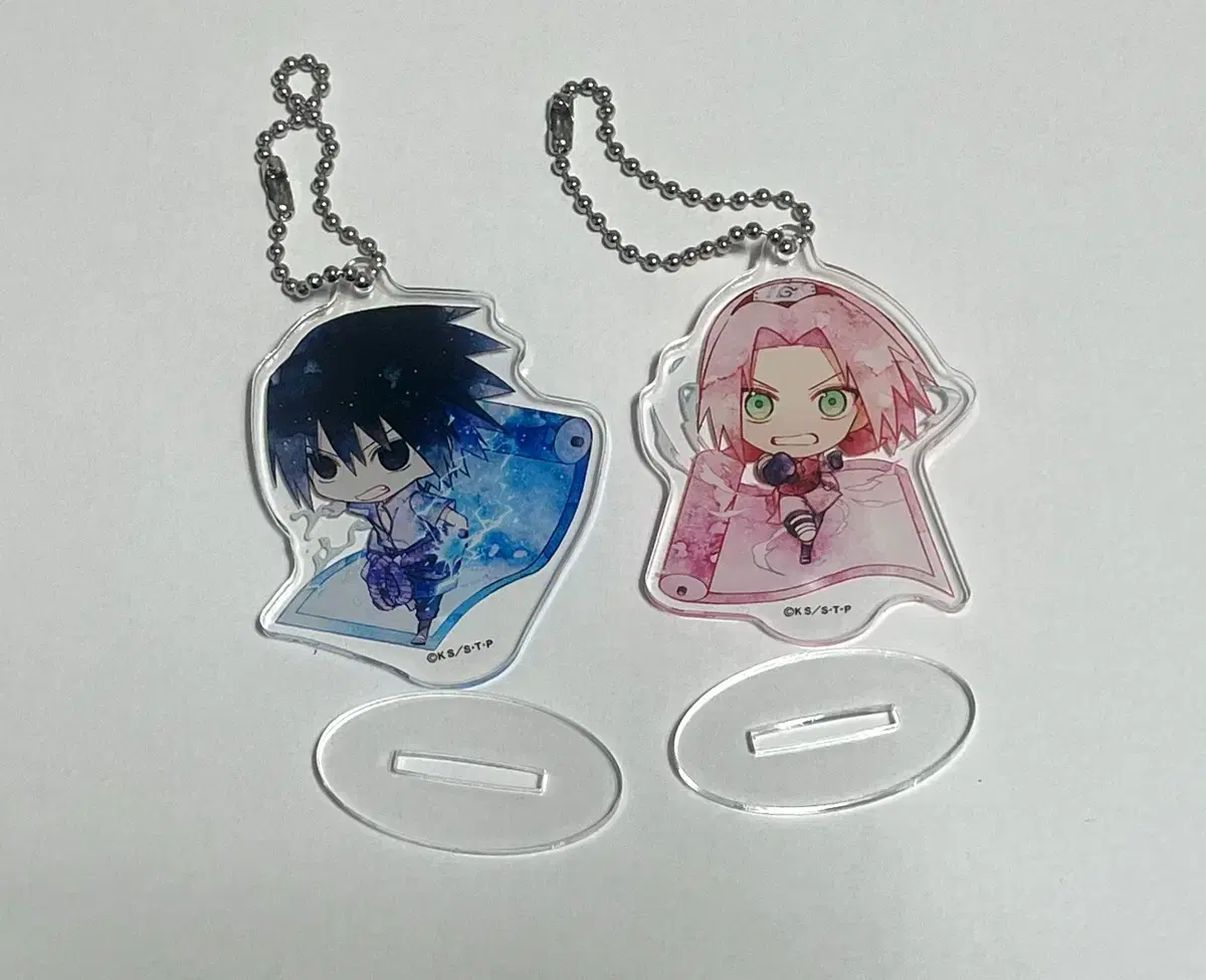 Naruto Sasuke sakura acrylic keyring Stand bulk WTS